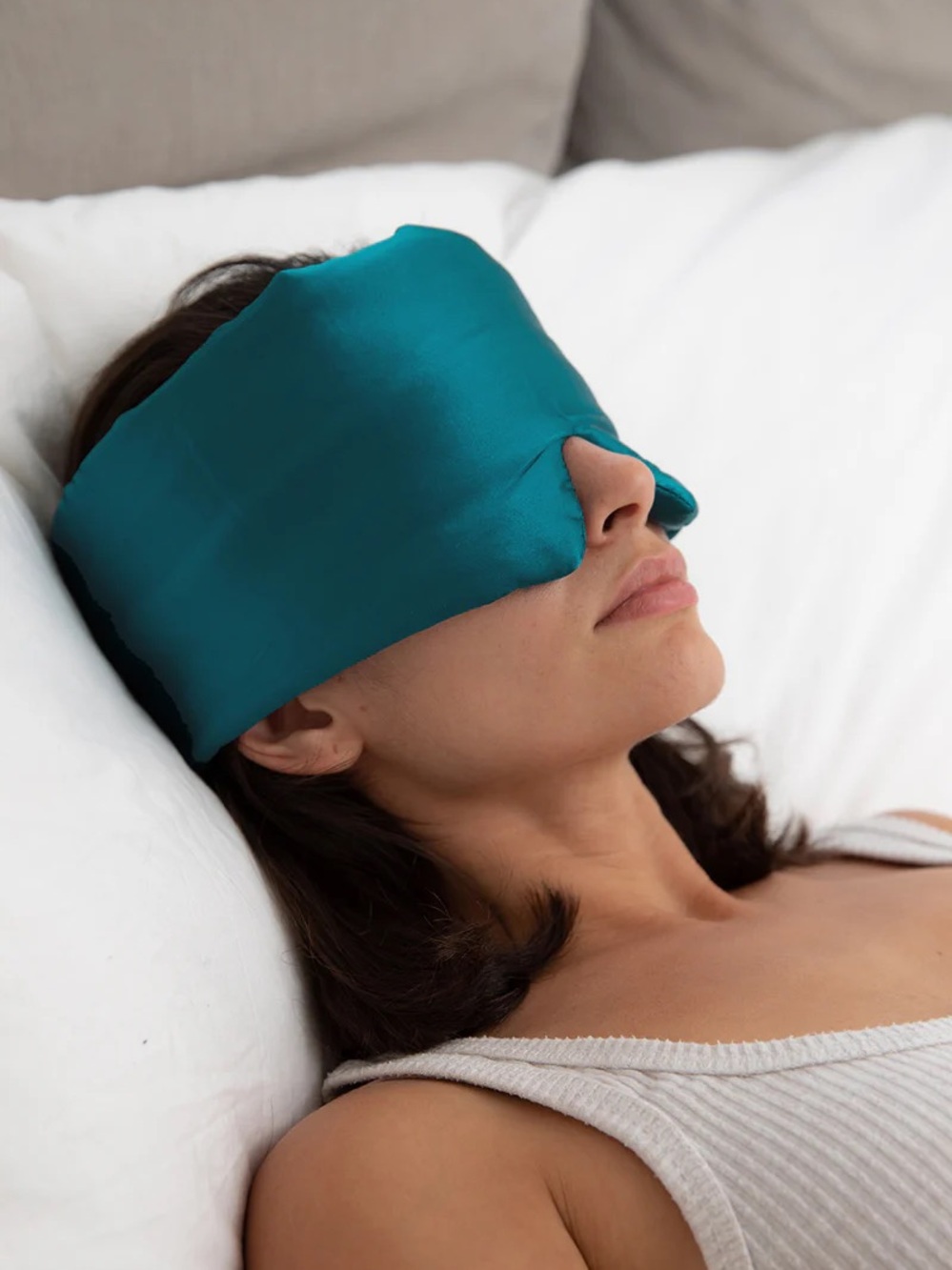 La Mer Teal Sleep Mask and Pillowcase Set